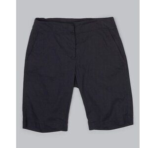 Eileen Fisher Linen Viscose Stretch Walking Bermuda Shorts - 8
